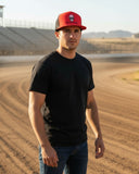 SKULL GANGSTER RED FLAT BILL