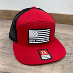 DG Flag Patch Red Flatbill