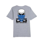 SKULL BLUE BANDANA GANGSTER TEE