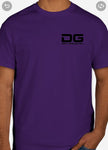 Purple Checkered Flag Messy Bun Tee