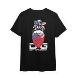 FEMALE RED, WHITE, & BLUE DG SKULL