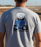 SKULL BLUE BANDANA GANGSTER TEE