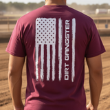 DG American Flag Tee - Maroon