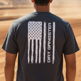 DG American Flag Tee - Gray