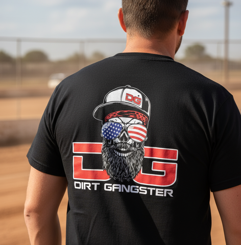 BEARDED RED, WHITE, & BLUE DG SKULL