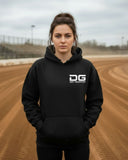 FEMALE RED, WHITE, & BLUE DG SKULL HOODIE